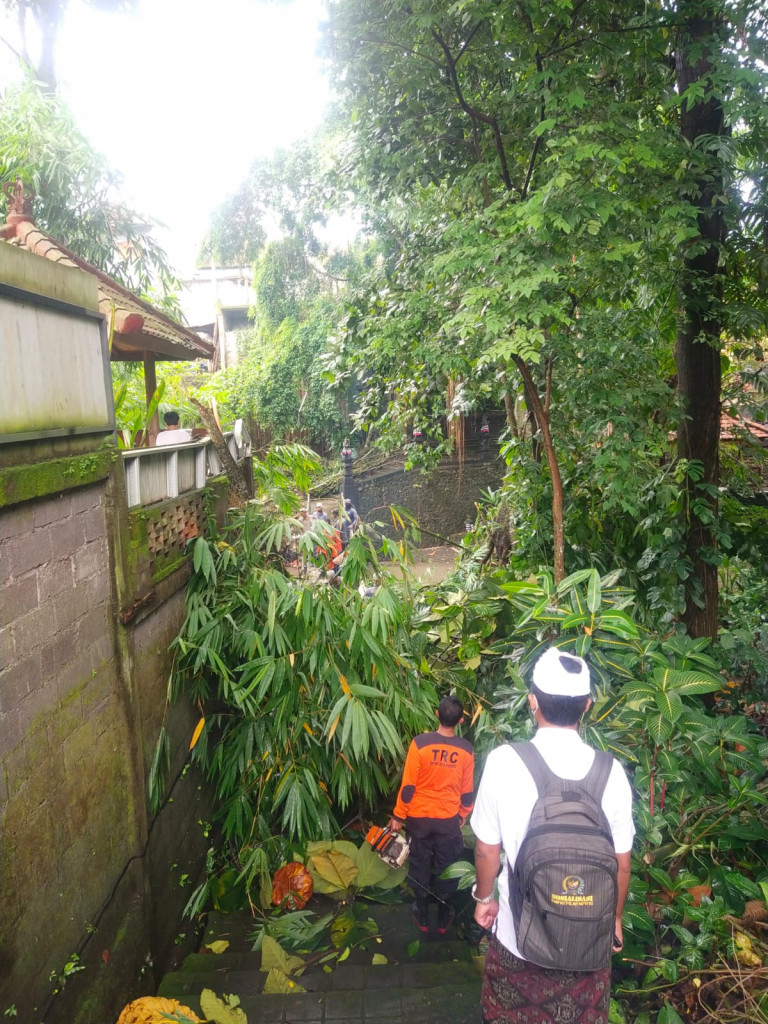 Pelinggih Roboh akibat Cuaca Ekstrim di Pura Beji, Banjar Pendem, Desa Dalung, Kecamatan Kuta Utara Tanggal 06 Januari 2023